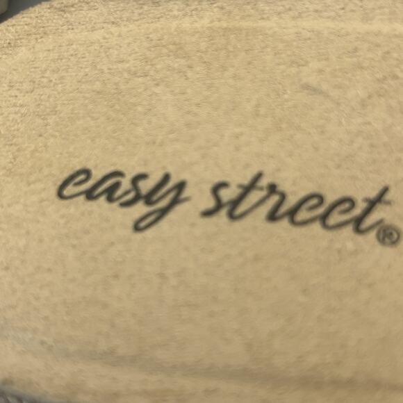 Easy Street Song Navy Blue Synthetic Slide Sandals Shoes Women's Size 7 WW - Picture 5 of 8